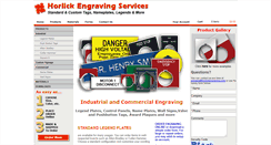 Desktop Screenshot of horlickengraving.com